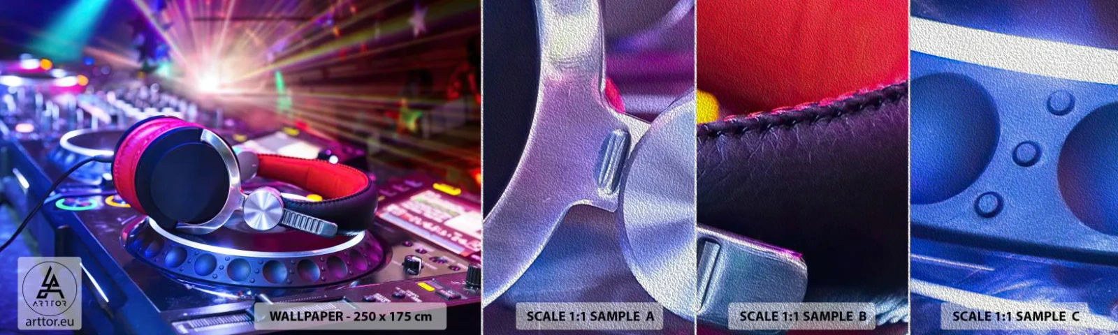 Fotótapéta Minta Premium Sand - Fog, történni fog - Zene, Zenei Stúdió, Fejhallgató - 100x30 cm