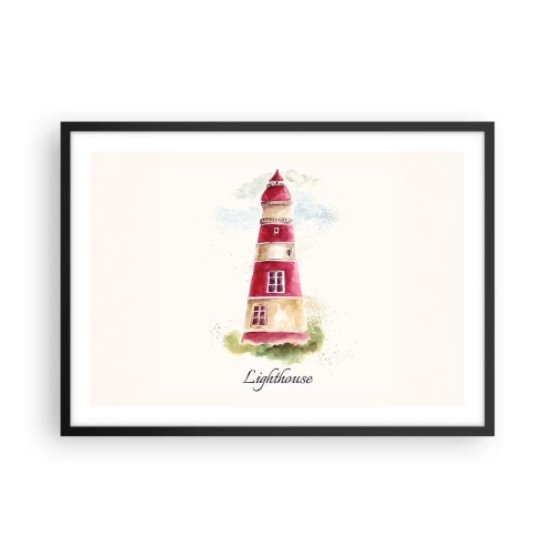 Poszter fehér keretben - Körbe mindíg időjárás - 70x50 cm