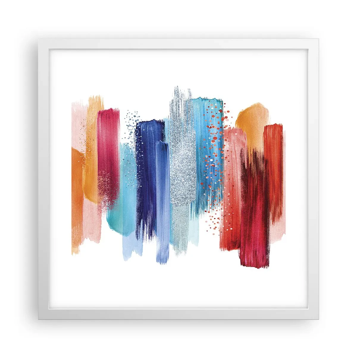 Poszter fekete keretben - Fel és le - 40x40 cm