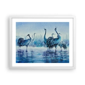 Poszter fekete keretben - Reggeli találkozás - 50x40 cm