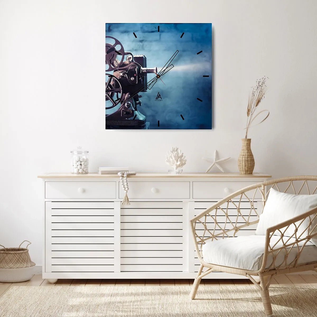 Falióra, Óra - A régi moziban - 40x40 cm