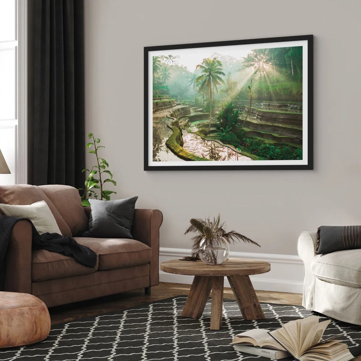 Poszter fehér keretben - Felnőni a napon - 100x70 cm