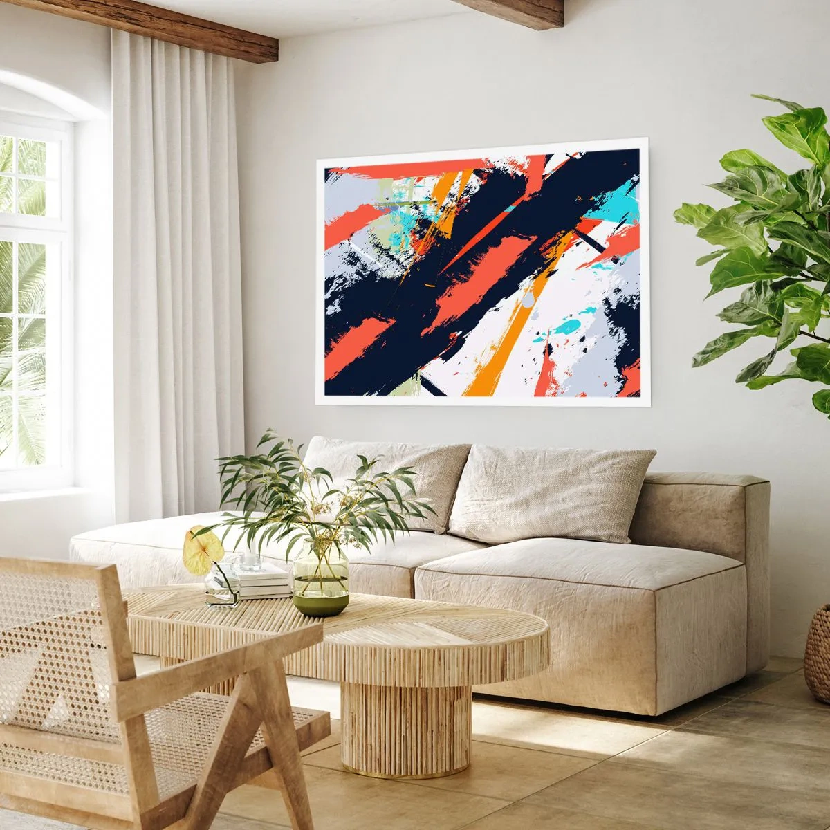 Poszter - Dinamikus kompozíció - 100x70 cm