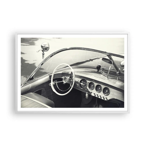 Poszter fekete keretben - Időjárás a gazdagoknak - 100x70 cm