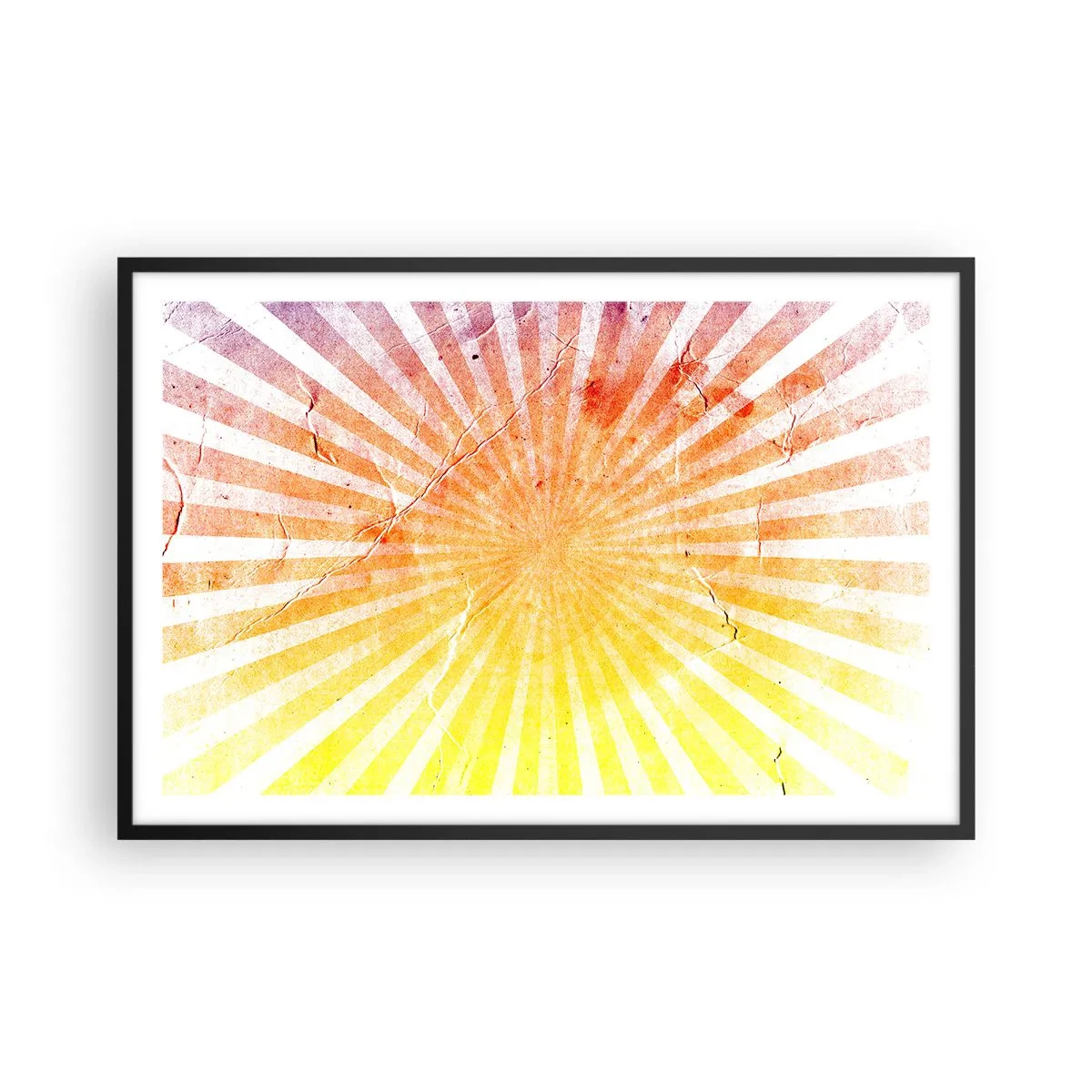 Poszter fehér keretben - Napkelte és napnyugta - 91x61 cm