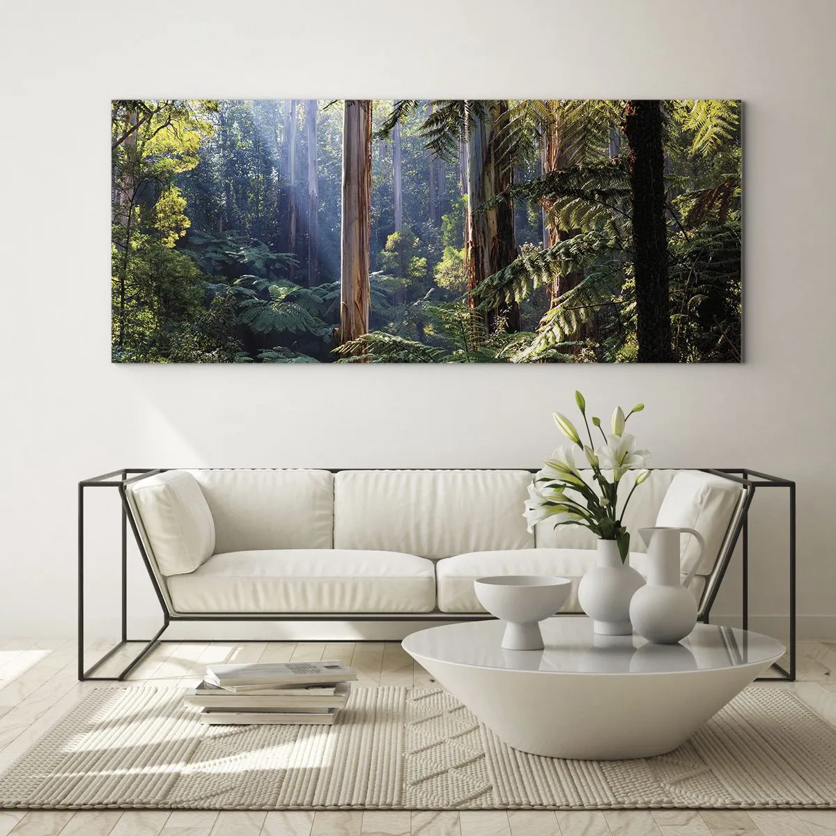 Üveg kép - Erdei mese - 120x50 cm