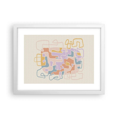 Poszter fekete keretben - Labirintus - egy örömteli kaland - 40x30 cm