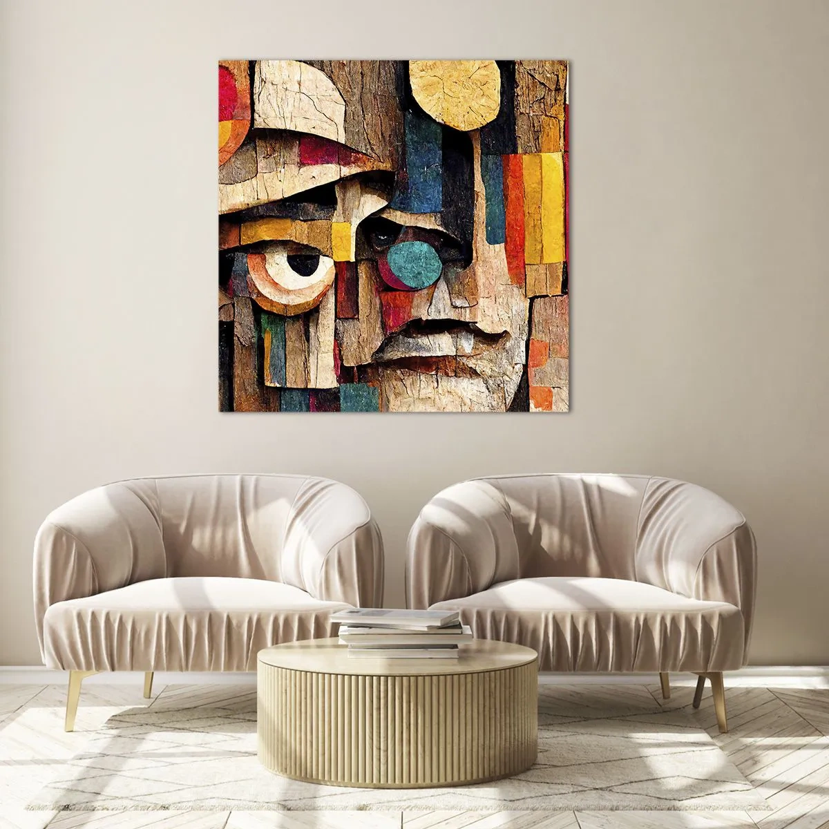 Üveg kép - Látlak téged... - 60x60 cm