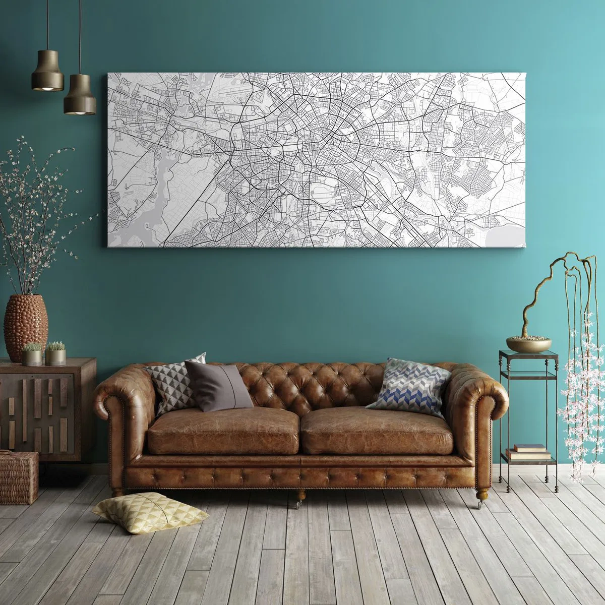 Vászonkép - Berlin virága - 160x50 cm