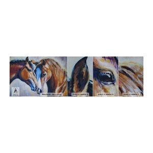 Fotótapéta Minta Premium Sand - Ez barátság? Vagy szerelem - Absztrakció, Lovak, Természet - 100x30 cm
