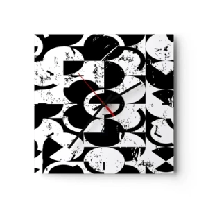 Falióra, Óra - A fehér fehér, a fekete pedig fekete - 40x40 cm