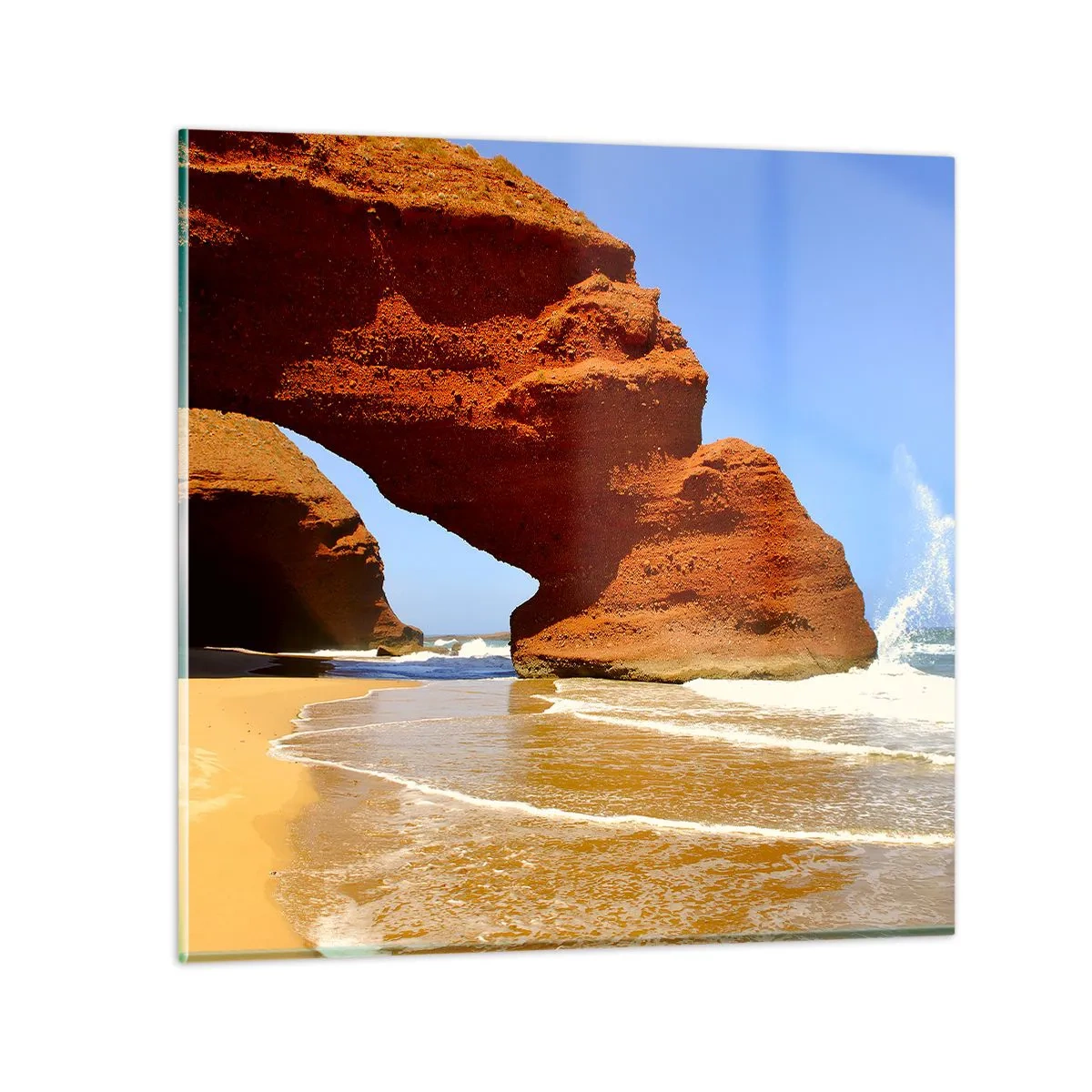 Üveg kép - Víz és szél évezredek óta - 40x40 cm