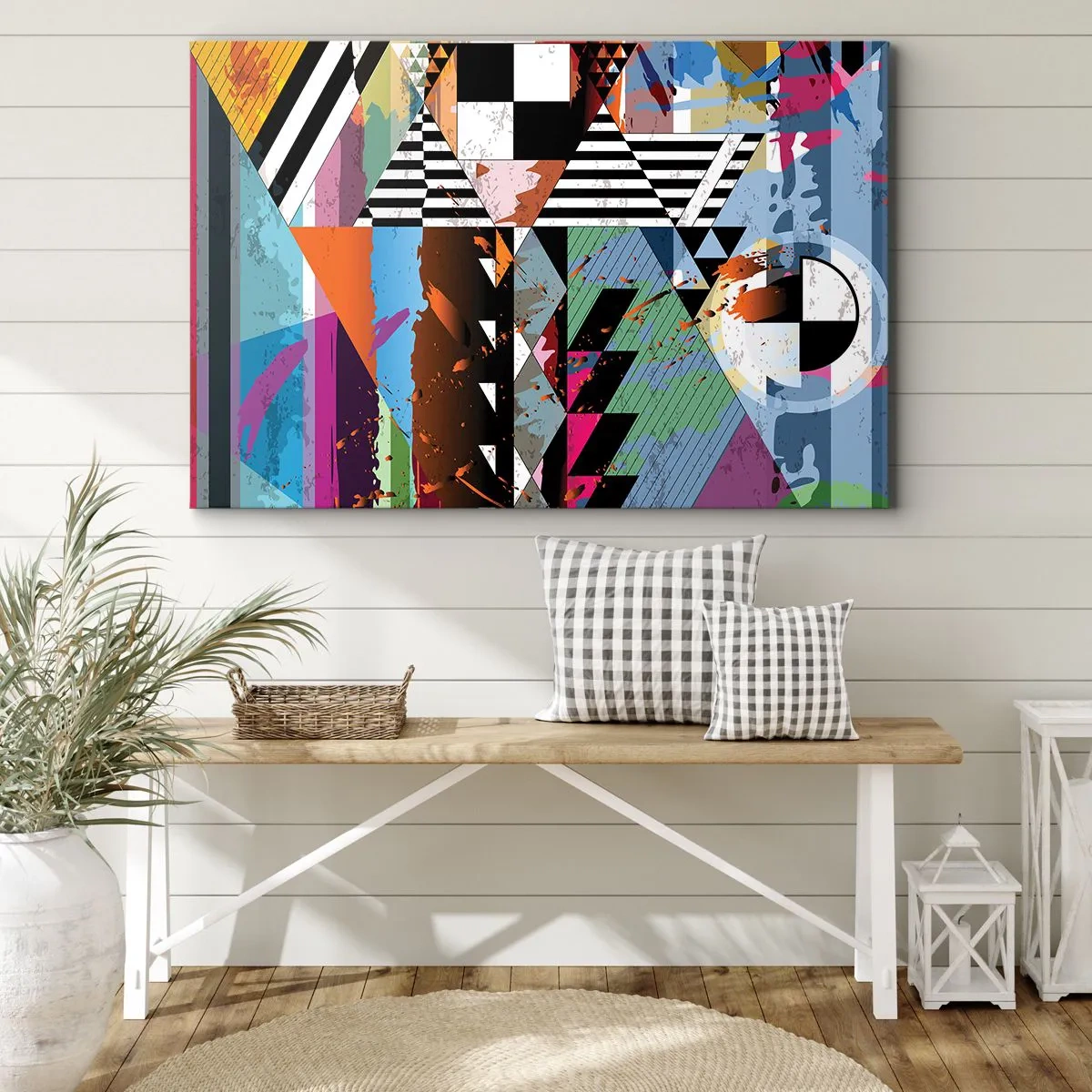 Vászonkép - Geometrikus és organikus - 120x80 cm