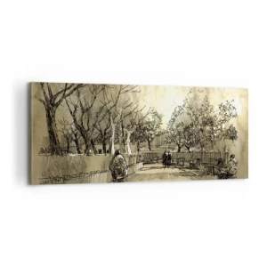 Vászonkép - Egy tollal megállított pillanat - 100x40 cm