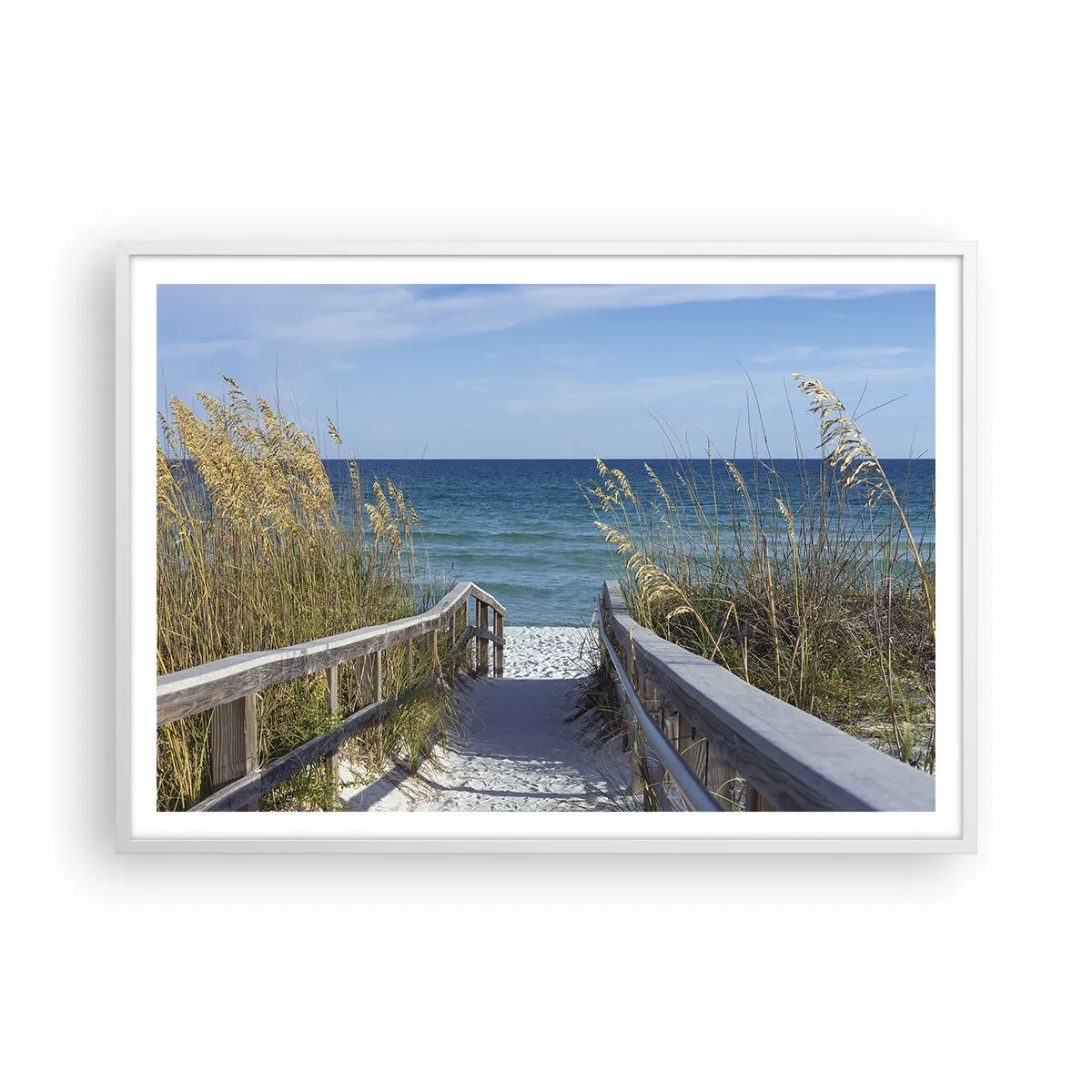 Poszter fekete keretben - Napsütésben, szélben - 100x70 cm