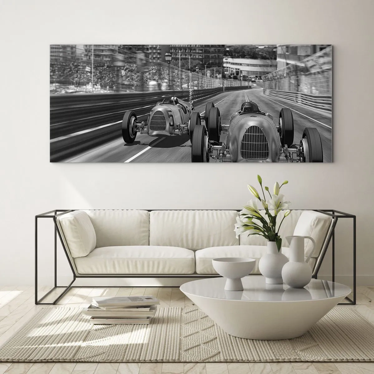 Üveg kép - Réges-régen Monte Carlóban - 160x50 cm