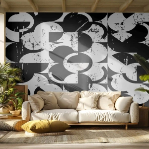 Egyedi tapéta Premium Canvas - A fehér fehér, a fekete pedig fekete - Absztrakció, Darab, Grafika