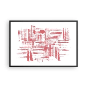 Poszter fehér keretben - A vörös város - 91x61 cm
