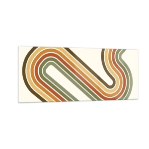 Üveg kép - Cikkcakkban a célba - 100x40 cm