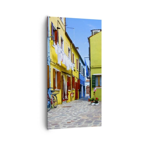 Vászonkép - Pasztell, édes sikátor - 65x120 cm
