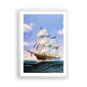 Poszter fekete keretben - Büszkén a széllel - 50x70 cm