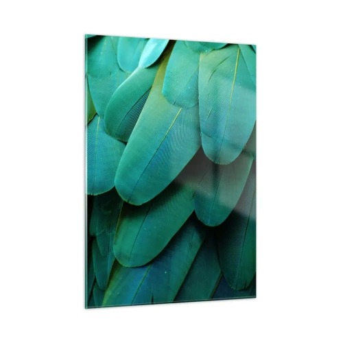 Üveg kép - A papagájtermészet precizitása - 50x70 cm