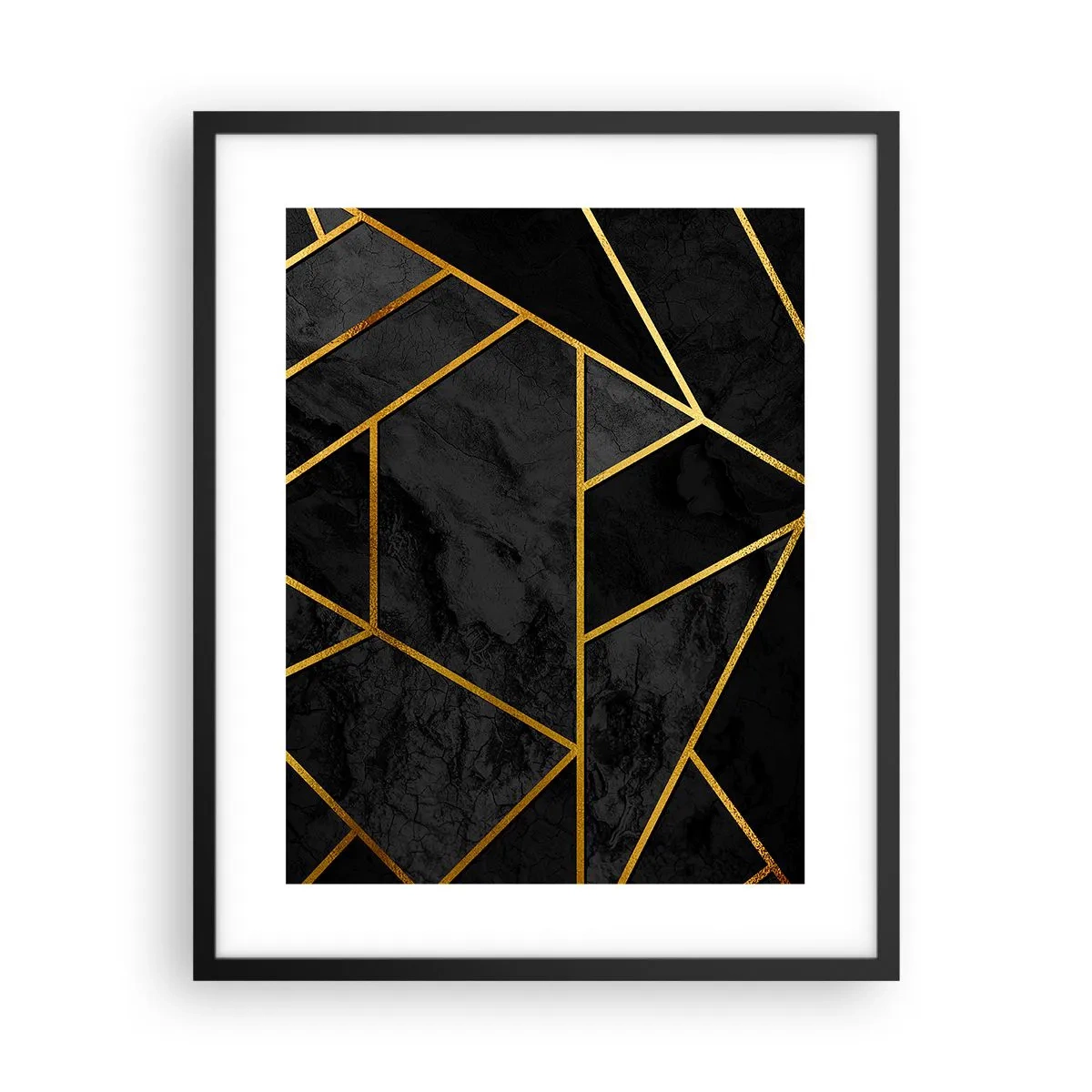 Poszter fehér keretben - Sötétség és ragyogás - 40x50 cm