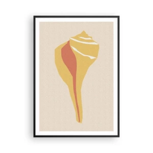 Poszter fehér keretben - Szerves absztrakció - növekedés - 70x100 cm