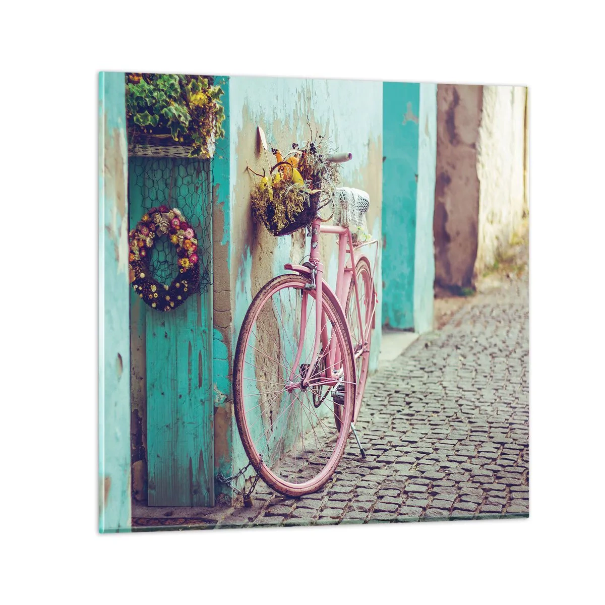 Üveg kép - Mindjárt visszajövök - 40x40 cm