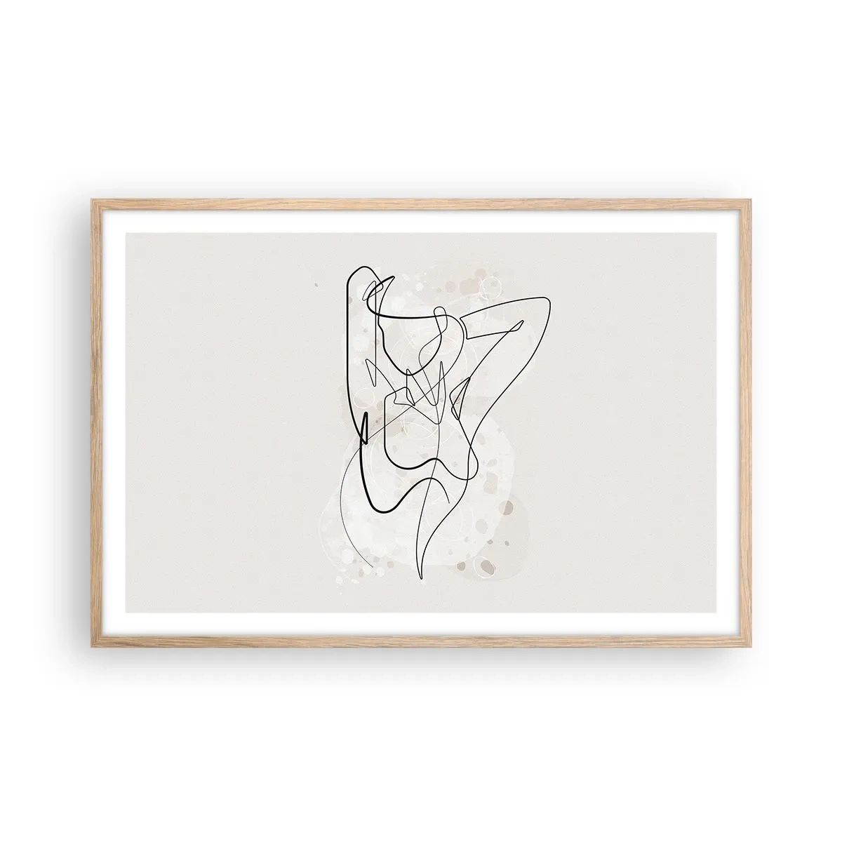 Poszter világos tölgy keretben - A csábítás művészete - 91x61 cm