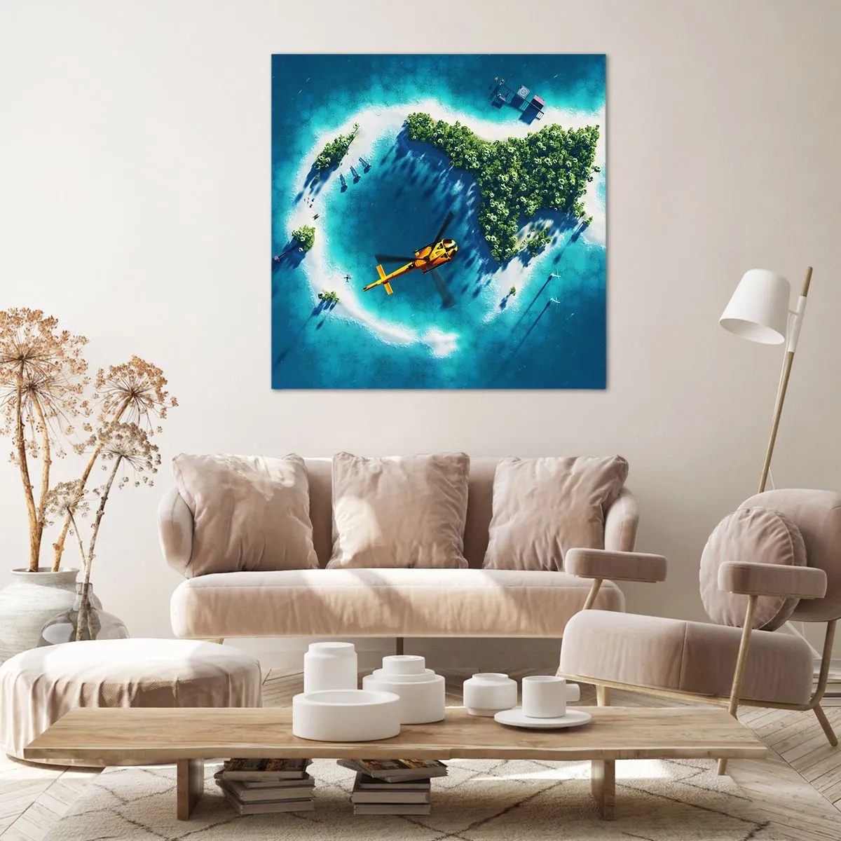 Vászonkép - Vegyél magadnak egy szigetet - 70x70 cm