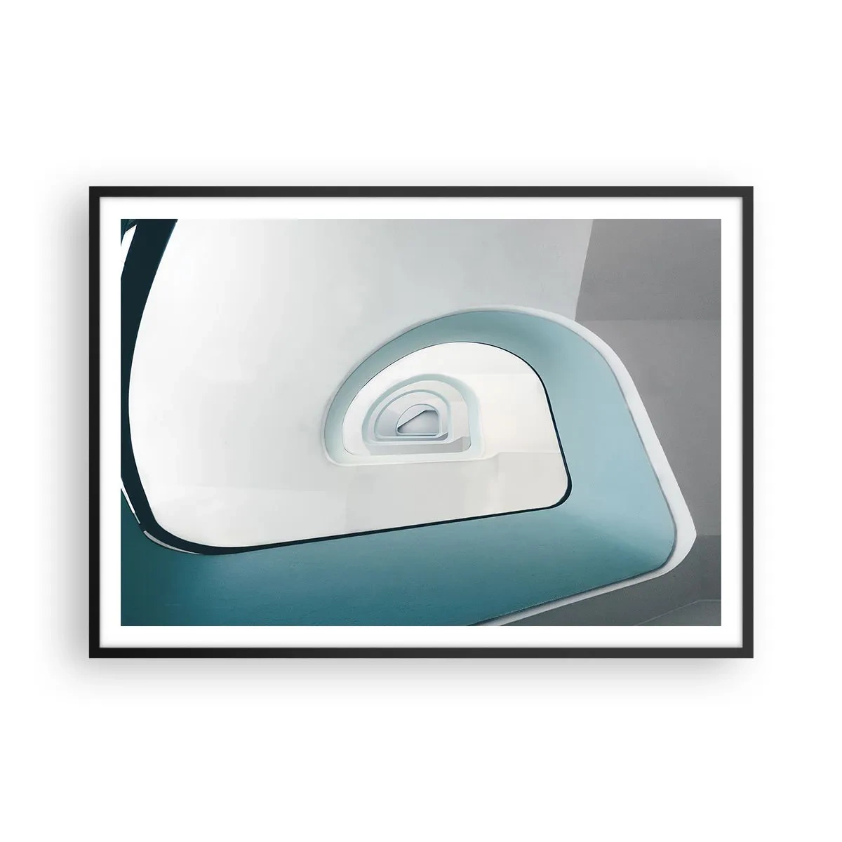 Poszter fehér keretben - A kék aljára - 100x70 cm