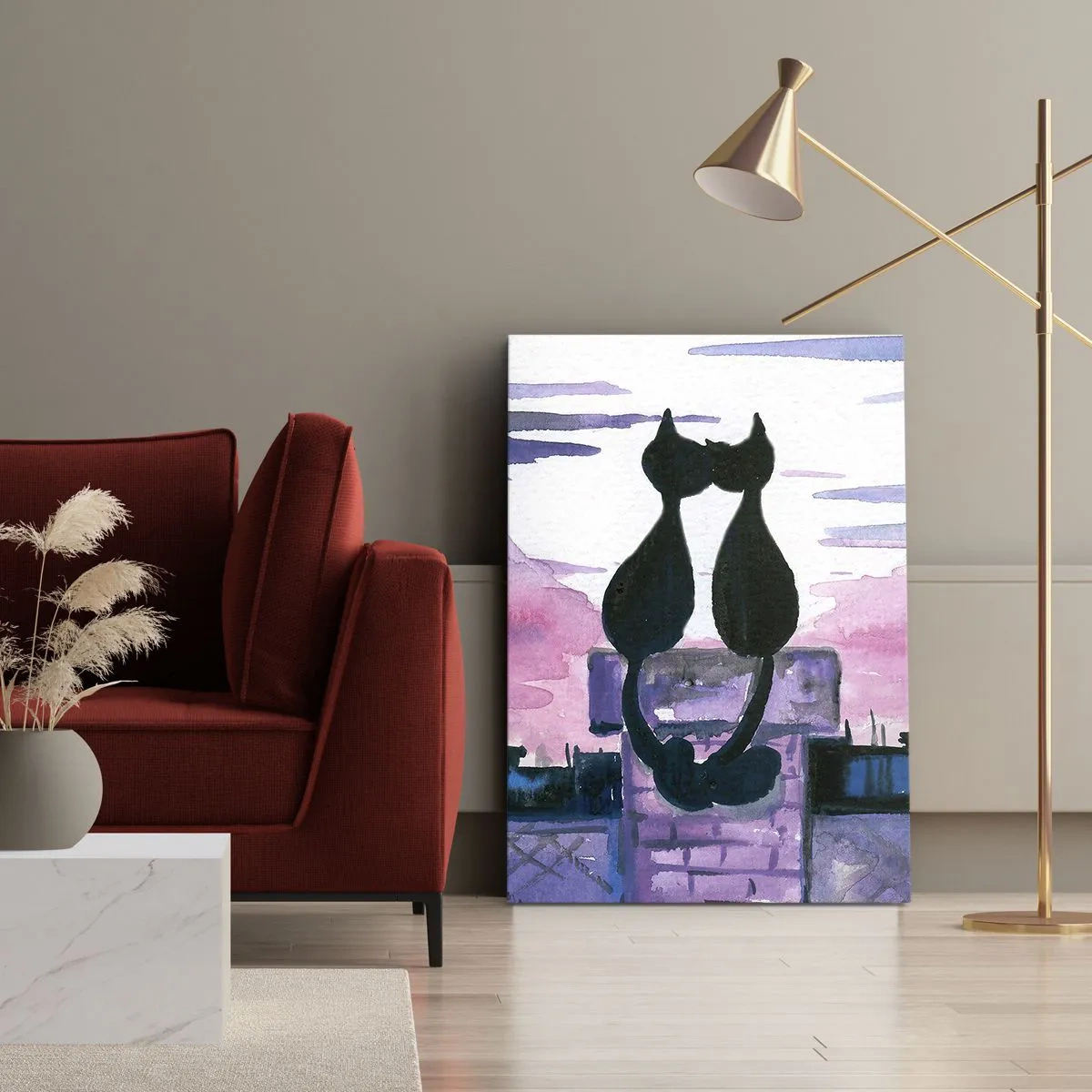 Vászonkép - Rendez-vous a holdfénynél - 50x70 cm