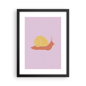 Poszter fehér keretben - Nem kell sietni - 30x40 cm