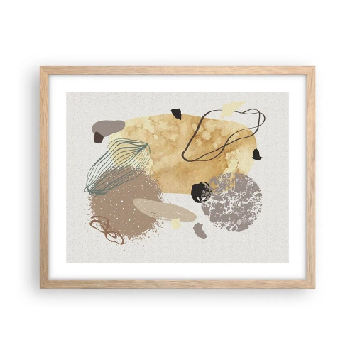 Poszter világos tölgy keretben - Alkalmazott plumkológia - 50x40 cm