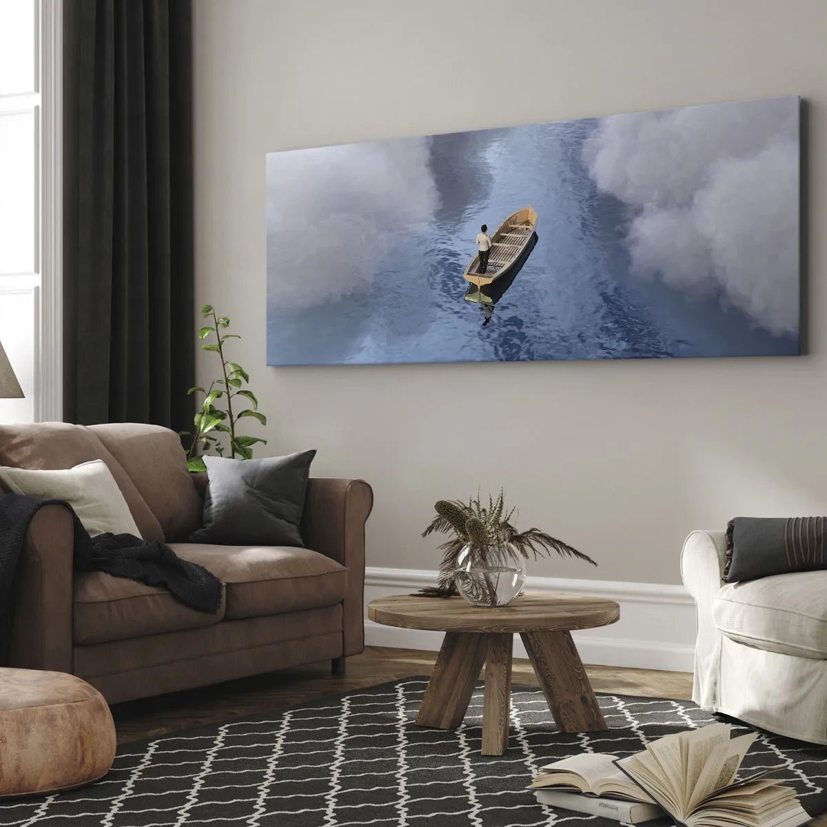 Vászonkép - Az élet - az utazás - az ismeretlen - 100x40 cm