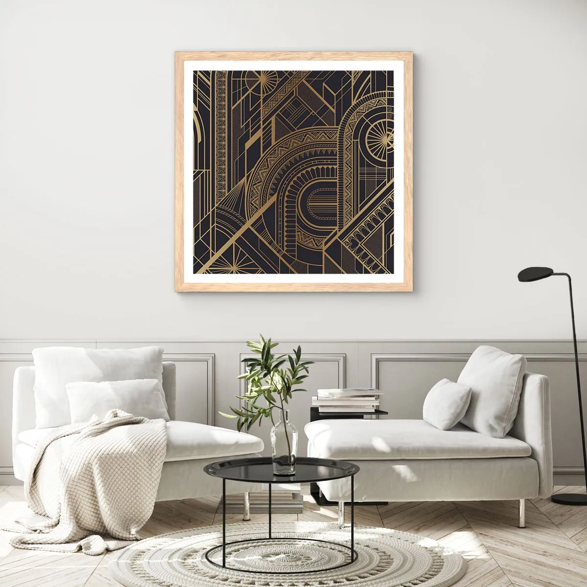 Poszter világos tölgy keretben - Koncepciók, ötletek, tervek - 50x50 cm