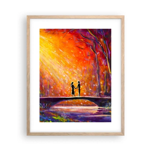 Poszter világos tölgy keretben - Az ég is szereti őket - 40x50 cm