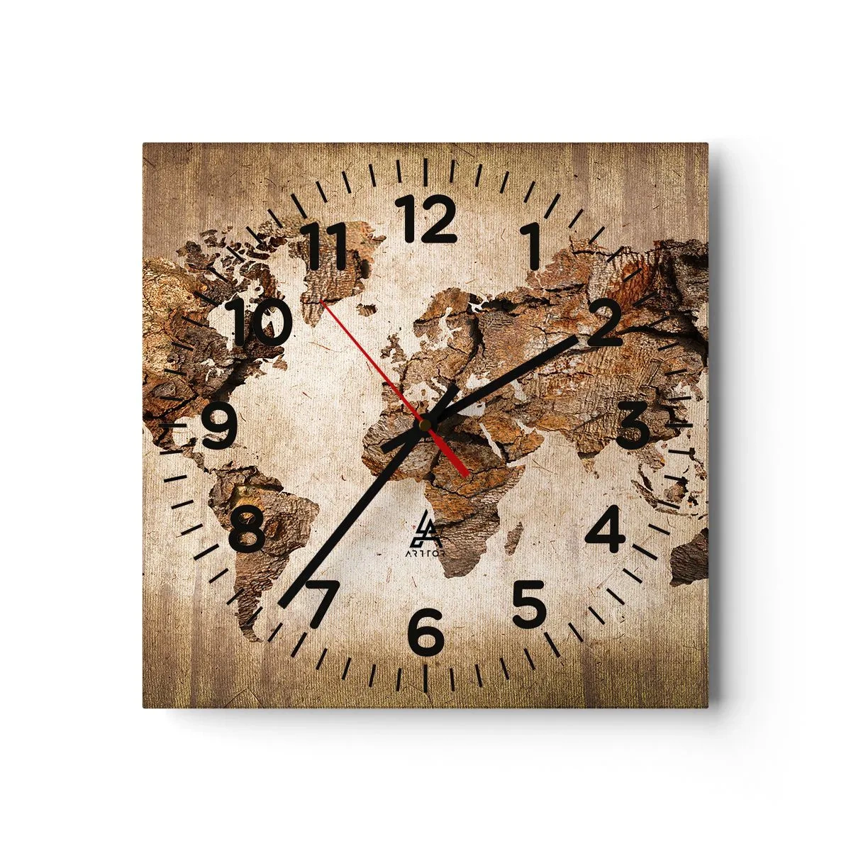 Falióra, Óra - A világ felfedezése - 40x40 cm