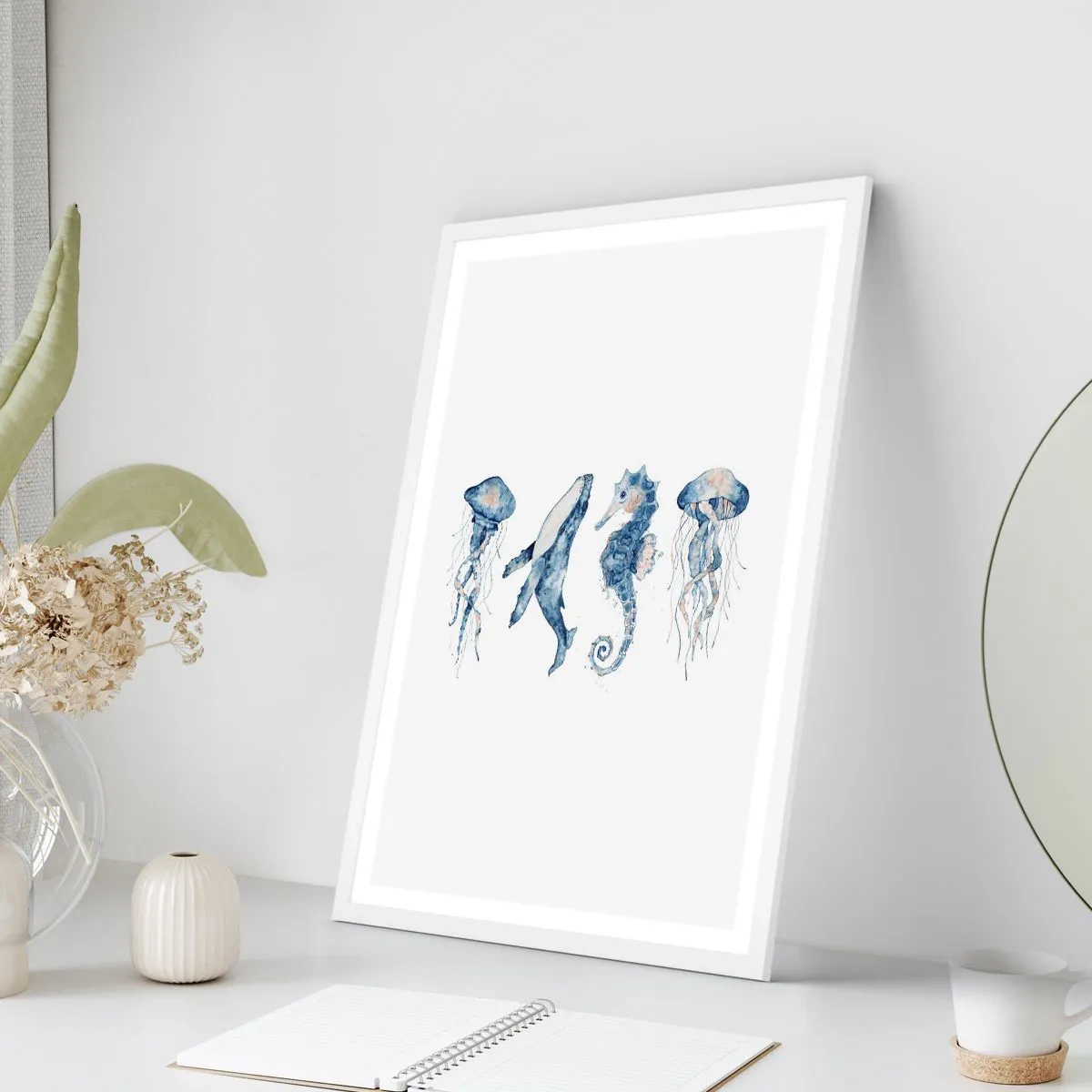 Poszter fekete keretben - Tengeri csodák - 61x91 cm