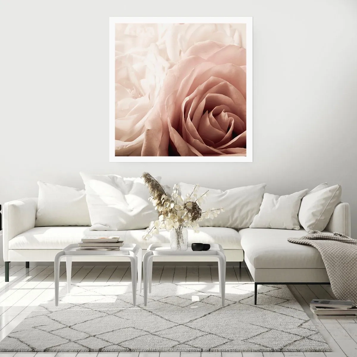 Poszter - Egy rózsa szívében - 60x60 cm