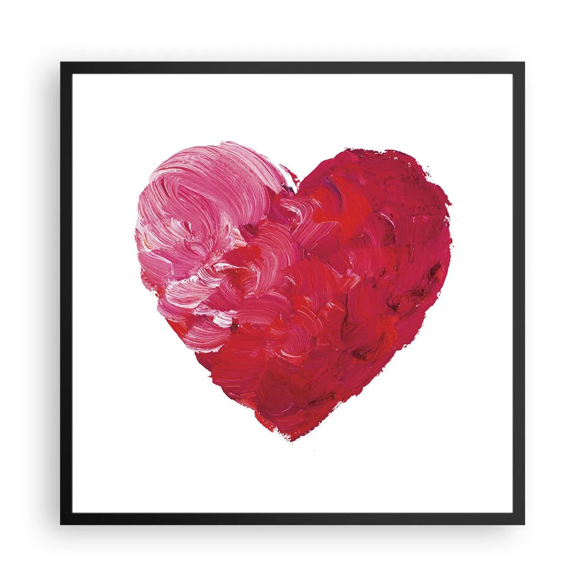 Poszter fehér keretben - All you need is love - 60x60 cm