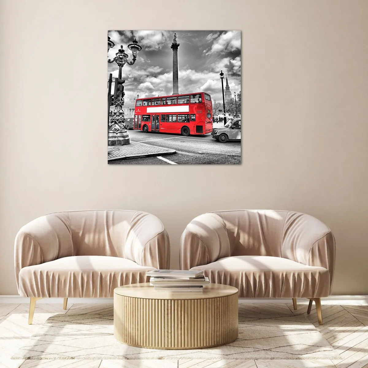 Üveg kép - A város igazi vérkeringése - 60x60 cm