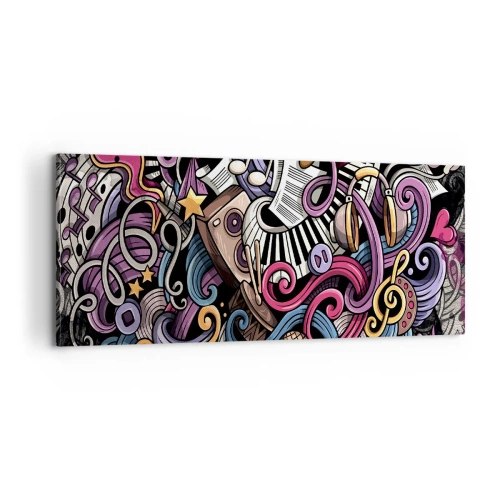 Vászonkép - Bonyolult dallam - 100x40 cm