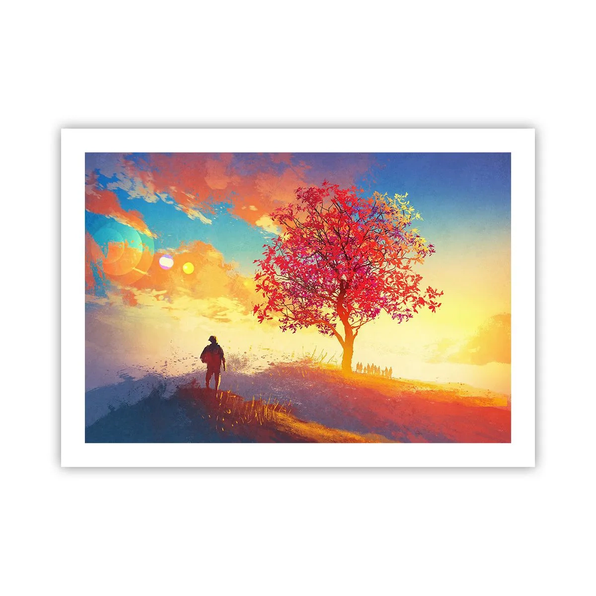 Poszter - Zarándok a célállomáson - 70x50 cm