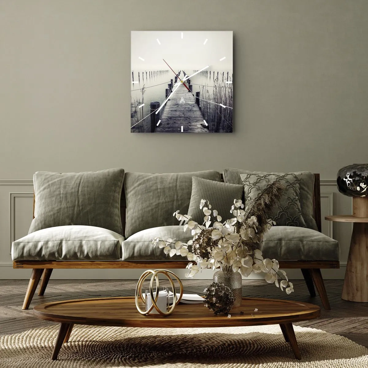 Falióra, Óra - Merülj el a békében - 30x30 cm