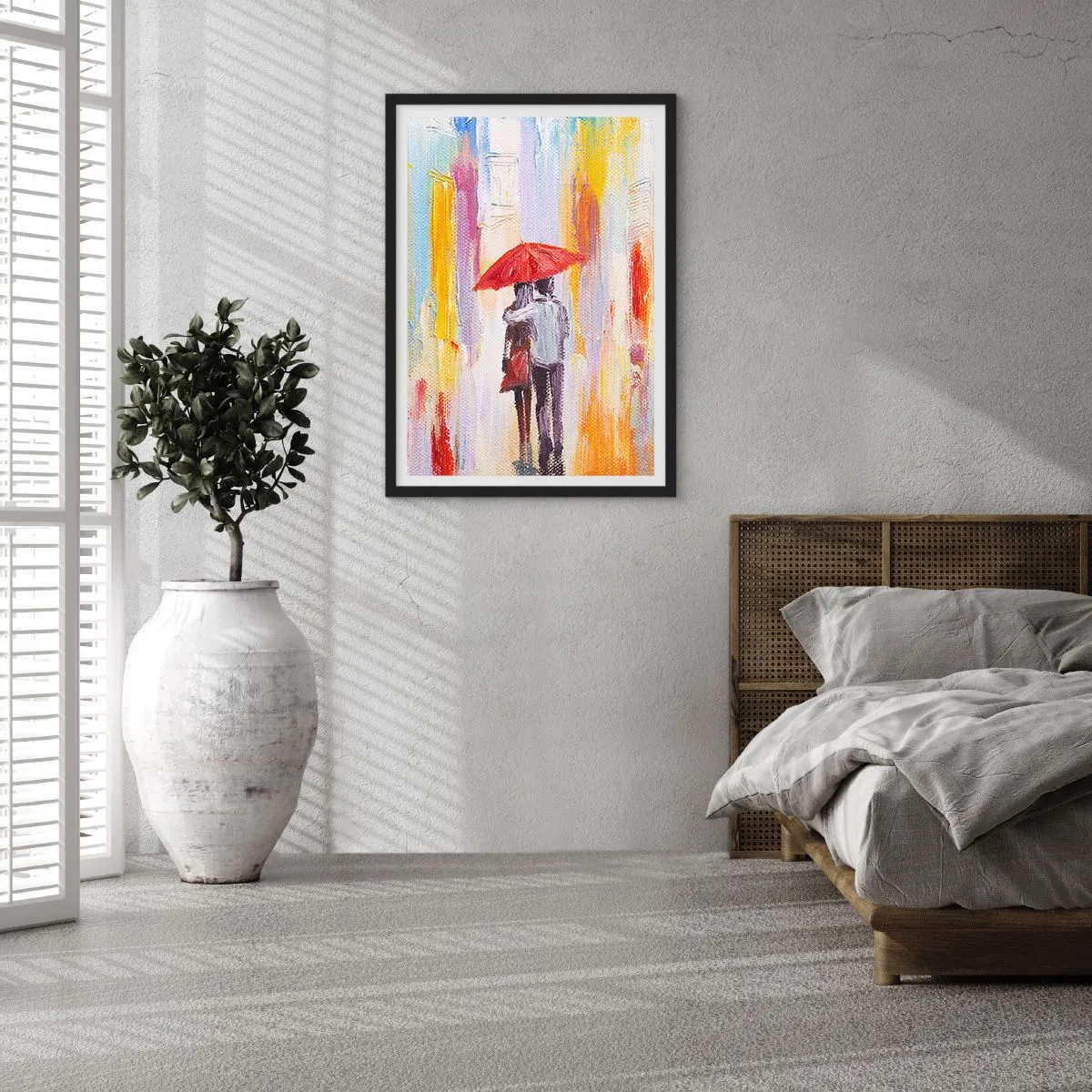 Poszter fehér keretben - Hadd essen az eső - 61x91 cm