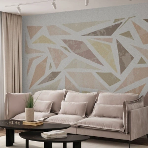 Fotótapéta Standard Eco - Üvegfestmény kompozíció - Minimalizmus, Pasztell, Boho - 200x140 cm