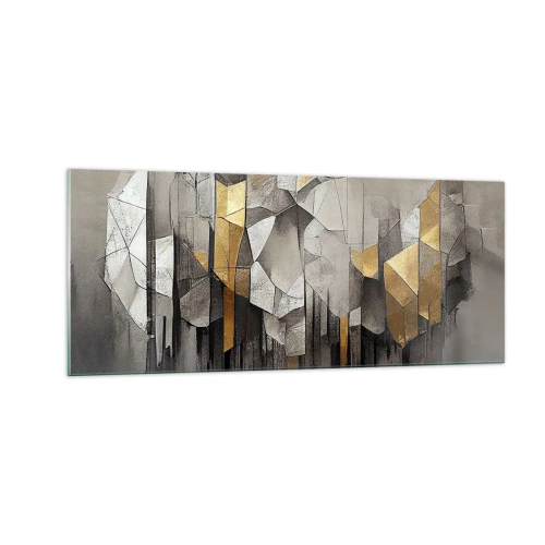 Üveg kép - Kompozíció jégből és fényből - 100x40 cm