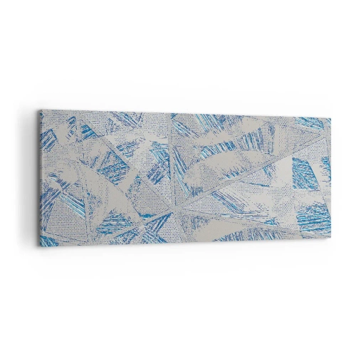 Vászonkép - A szürkéskék labirintusban - 100x40 cm